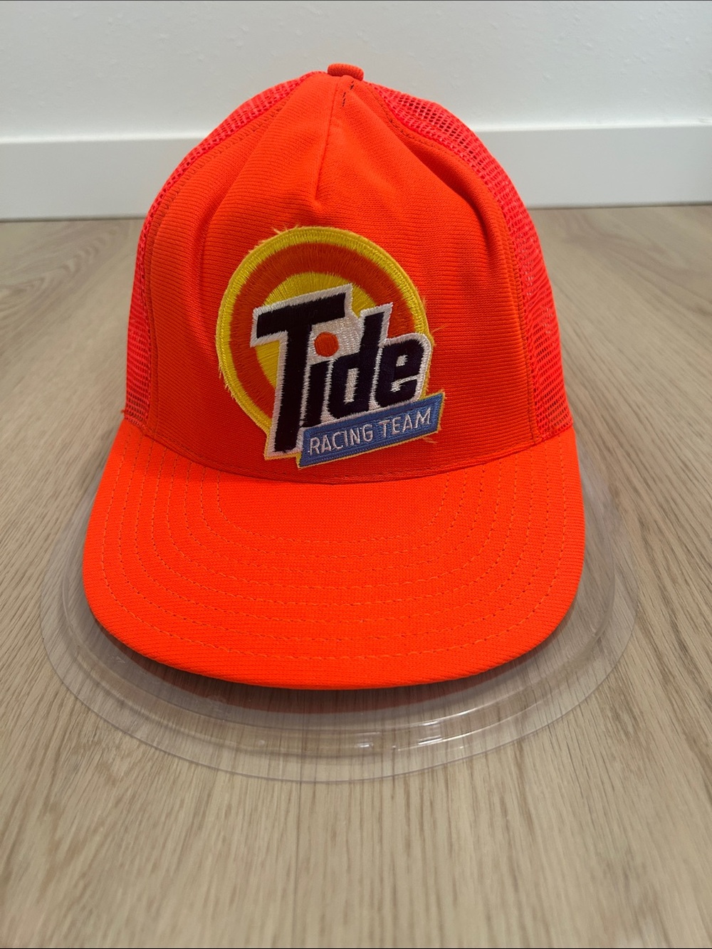 Tide Racing Team Neon Orange mesh Trucker Hat